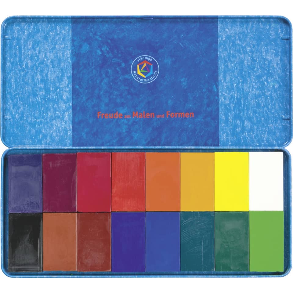 Pastel set, Kunstfarben, Aquarellstifte, Farbenkasten, Quadratbad