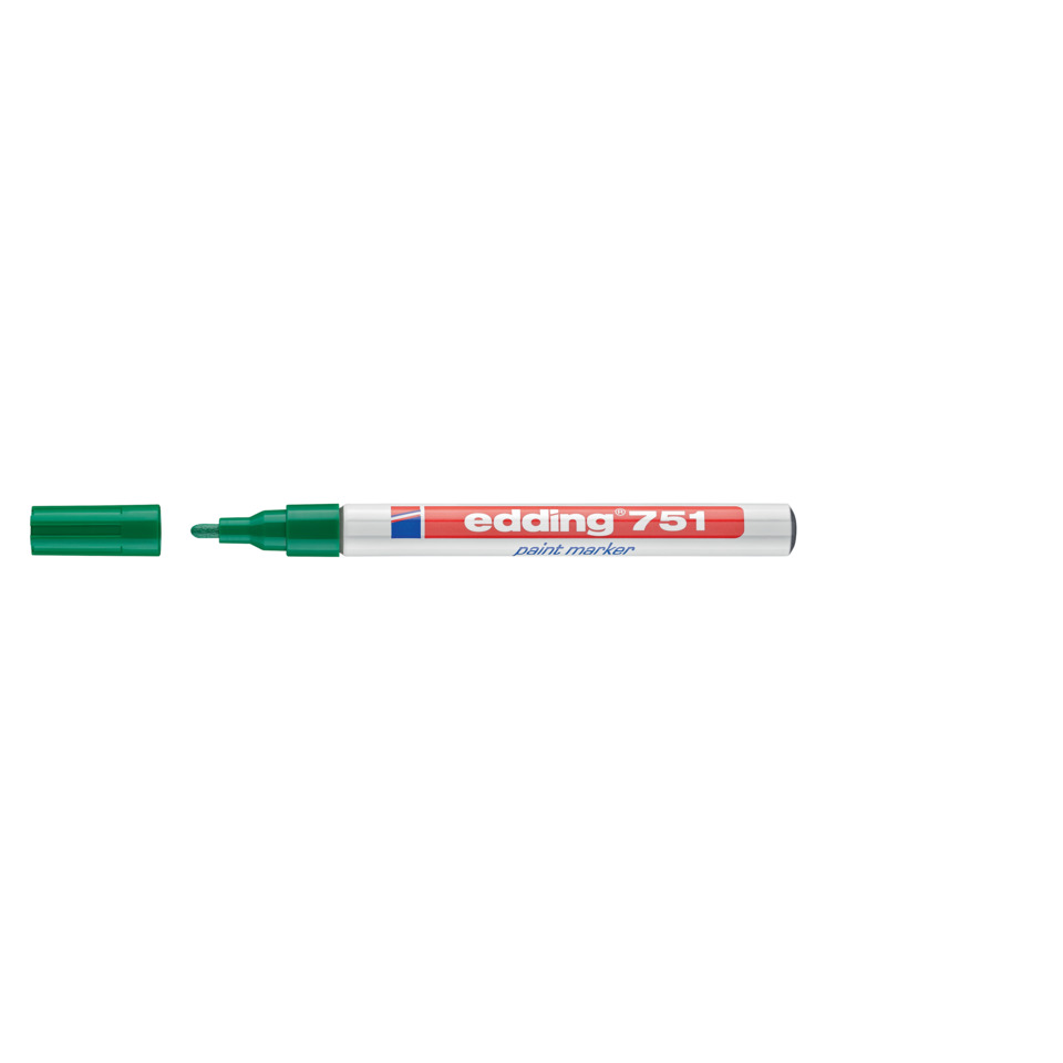 Stiftmarker, grüner Marker, Edding 751, Filzstift, Kappe offenzuhaben, marker, paint marker, grüner marker, edding 751, Filzstift