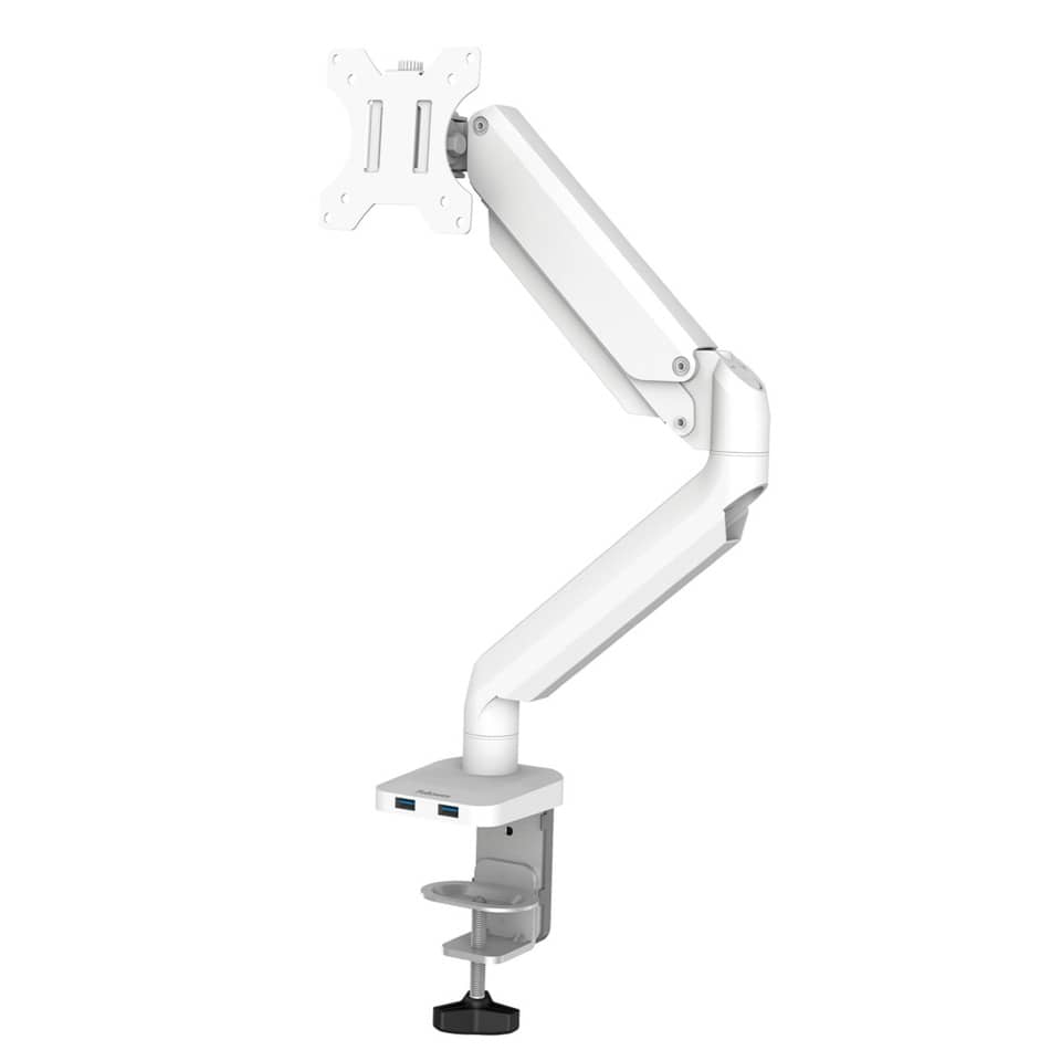 monitor-arm, armhalterung, klemmbefestigung, schwungarm, tischbefestigung