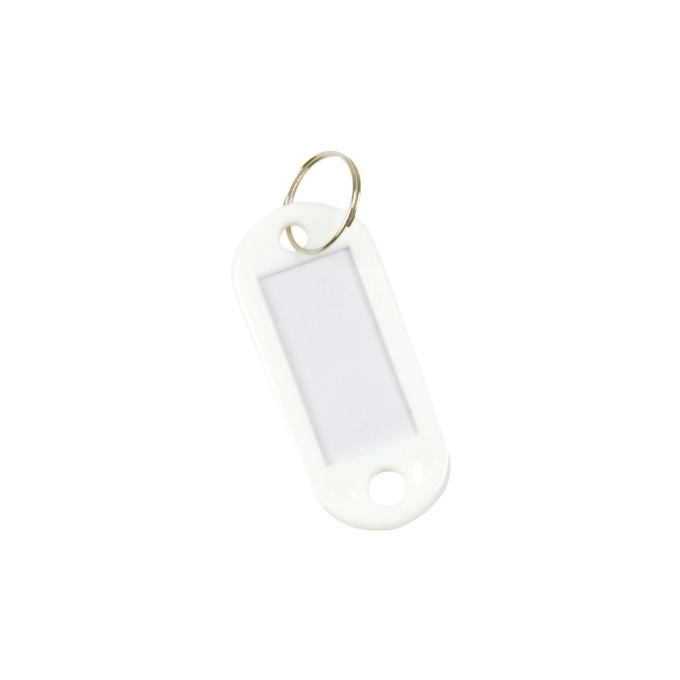 Schlüsselanhänger, Tag-Halter, Mini-Tag, Schlüsselanhänger-Logo, Weißer Schlüsselanhänger