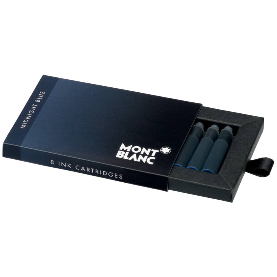 Tintenpatronen, Mitternachtsblau, Montblanc, blaue Tinte, Patronenbox