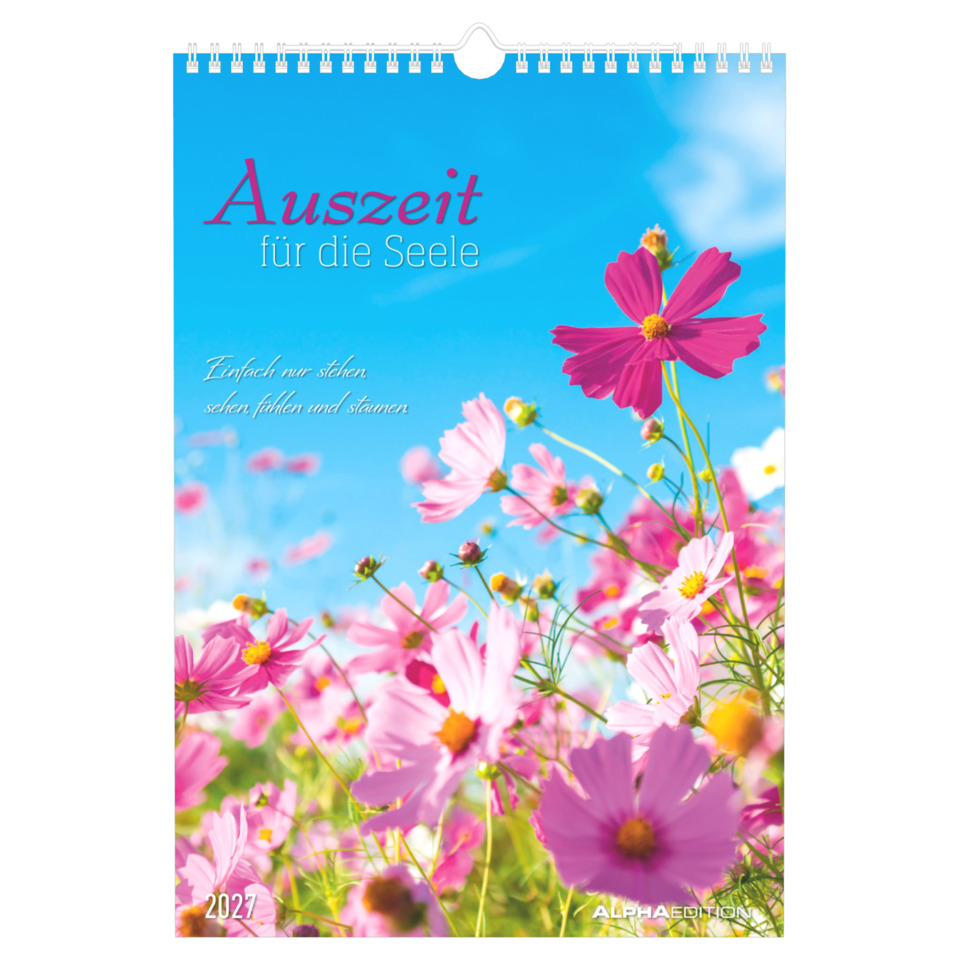 Kalender, Kalenderblatt, Sommerblumen, Cosmos, Blumenmuster