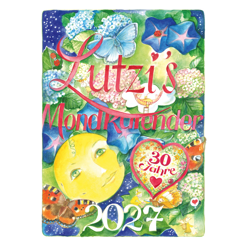 Kalender, Mondkalender, 2027, Blumen, Herz