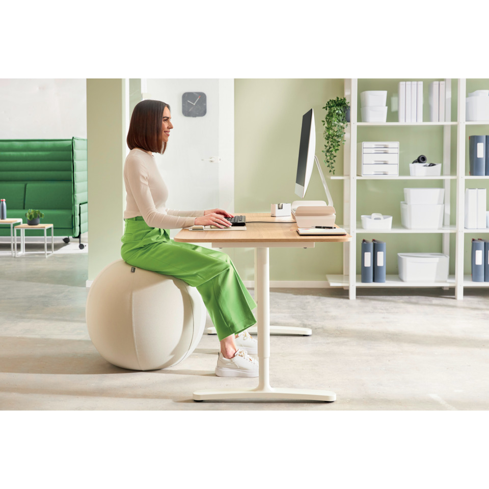 office chair, ergonomische Sitzgelegenheit, Balance-Ball-Sitz, Schreibtisch-Setup, modernes Büro