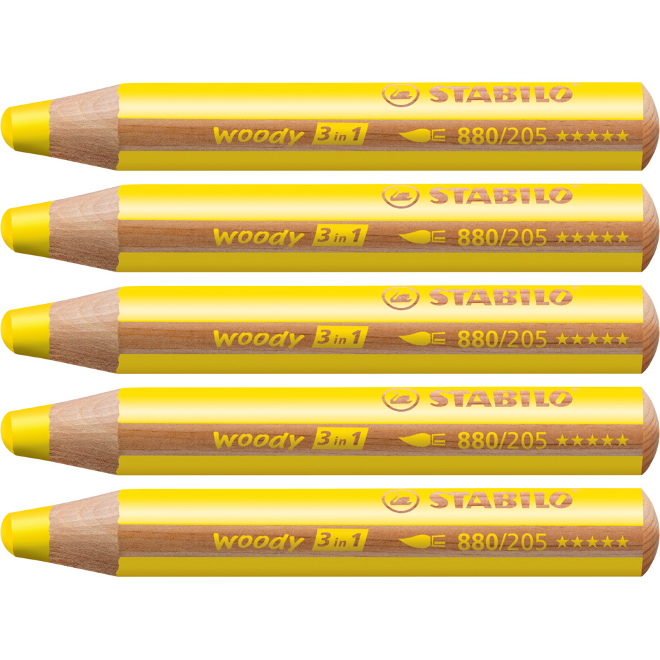 Bleistift, Holzstift, Gelbstift, 3-in-1, Wandfarb?