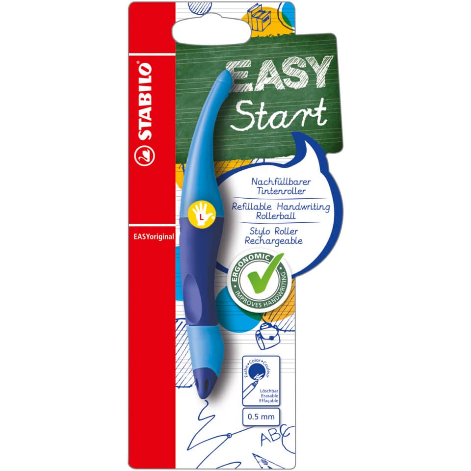 Stabilo Easy Start, Tintenroller, Nachfüllbar, Schreibset, Grip-Pen