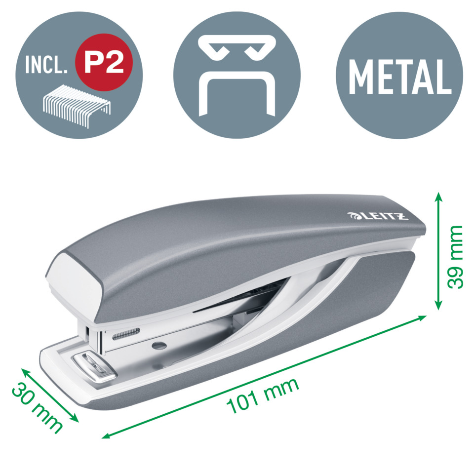 stapler, metall, grau, abmessungen, büro