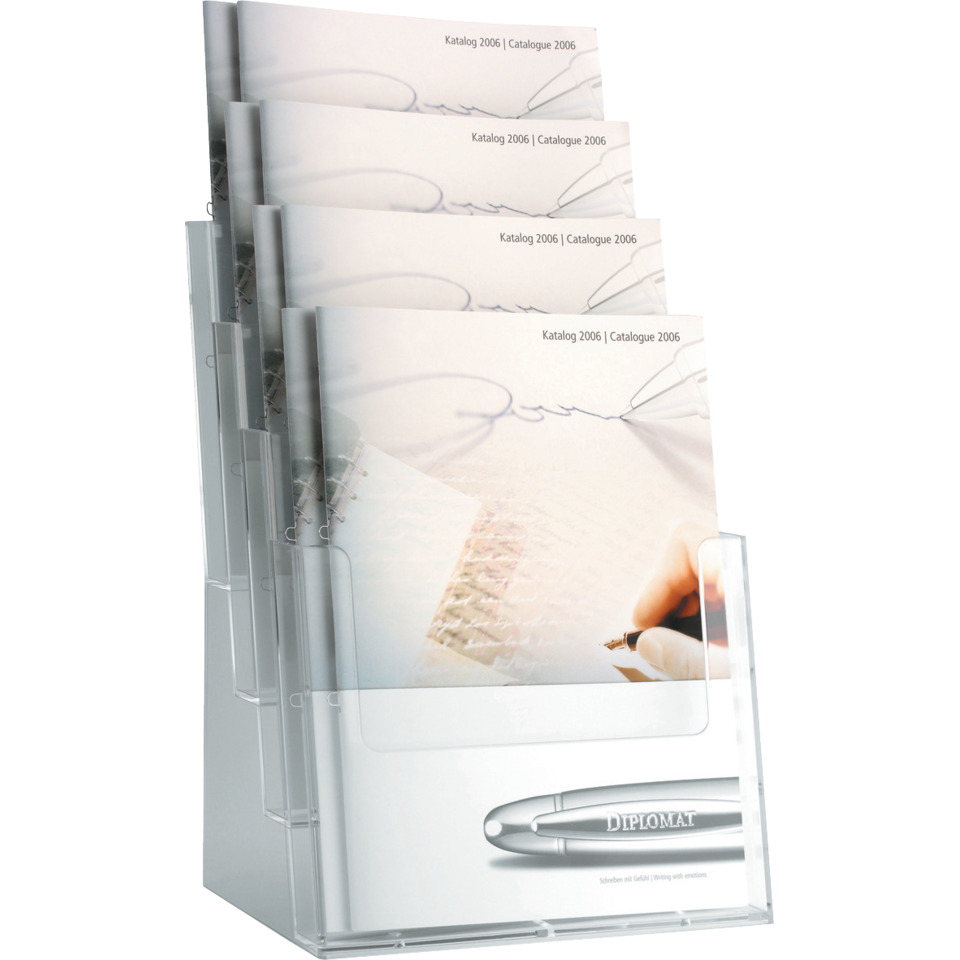 bücherregal, broschüren, falzhalter, kugelschreiber, schreibwaren