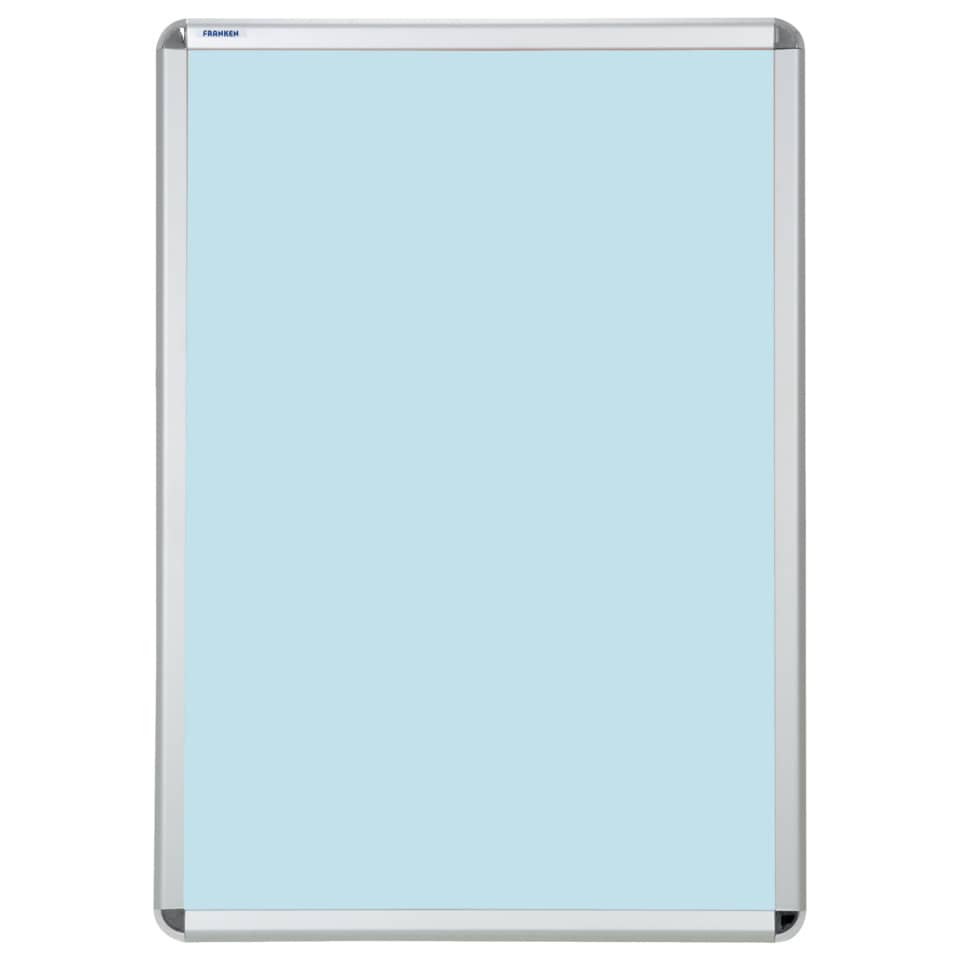 Whiteboard, Markerboard, Framed board, Light blue surface, Office board