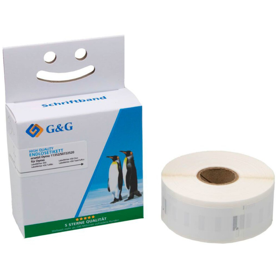 Etikettenrolle, Schriftband, Druckertinte, Etikettenklebeband, Labelrollenkit