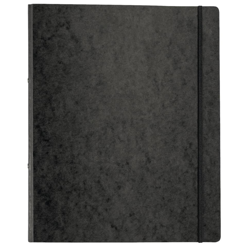 Notizbuch, Schwarz, vegan, Gummiband, Hardcover