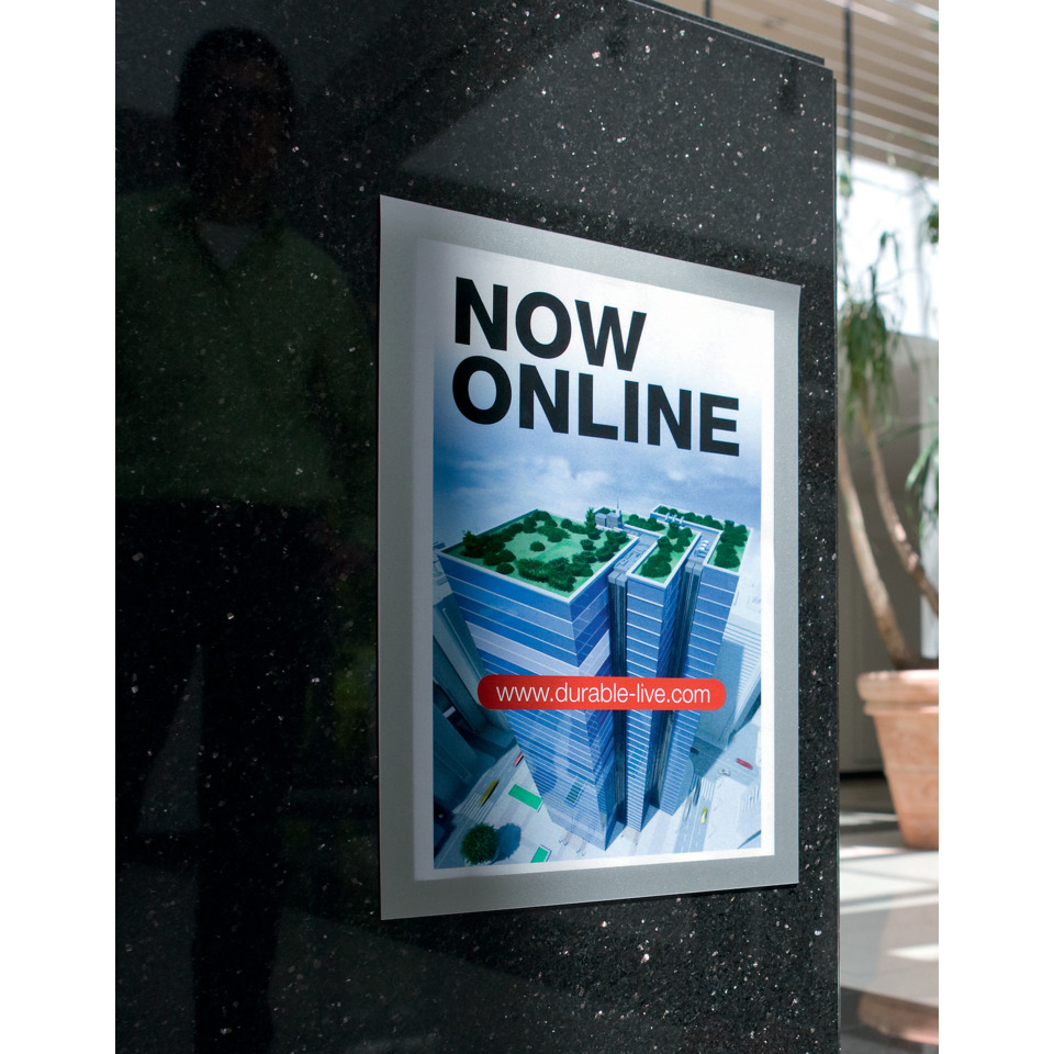 poster, online, werbung, gebäude, hochhaus