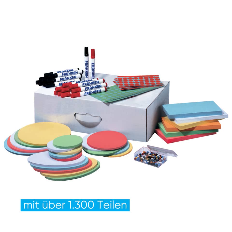 Schreibset, Marker, Notizblätter, Stapelpost-its, Klebemasse?