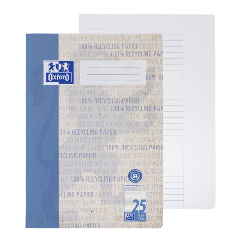 Notizbuch, Papier, Karton, Oxford, recyceltes papier
