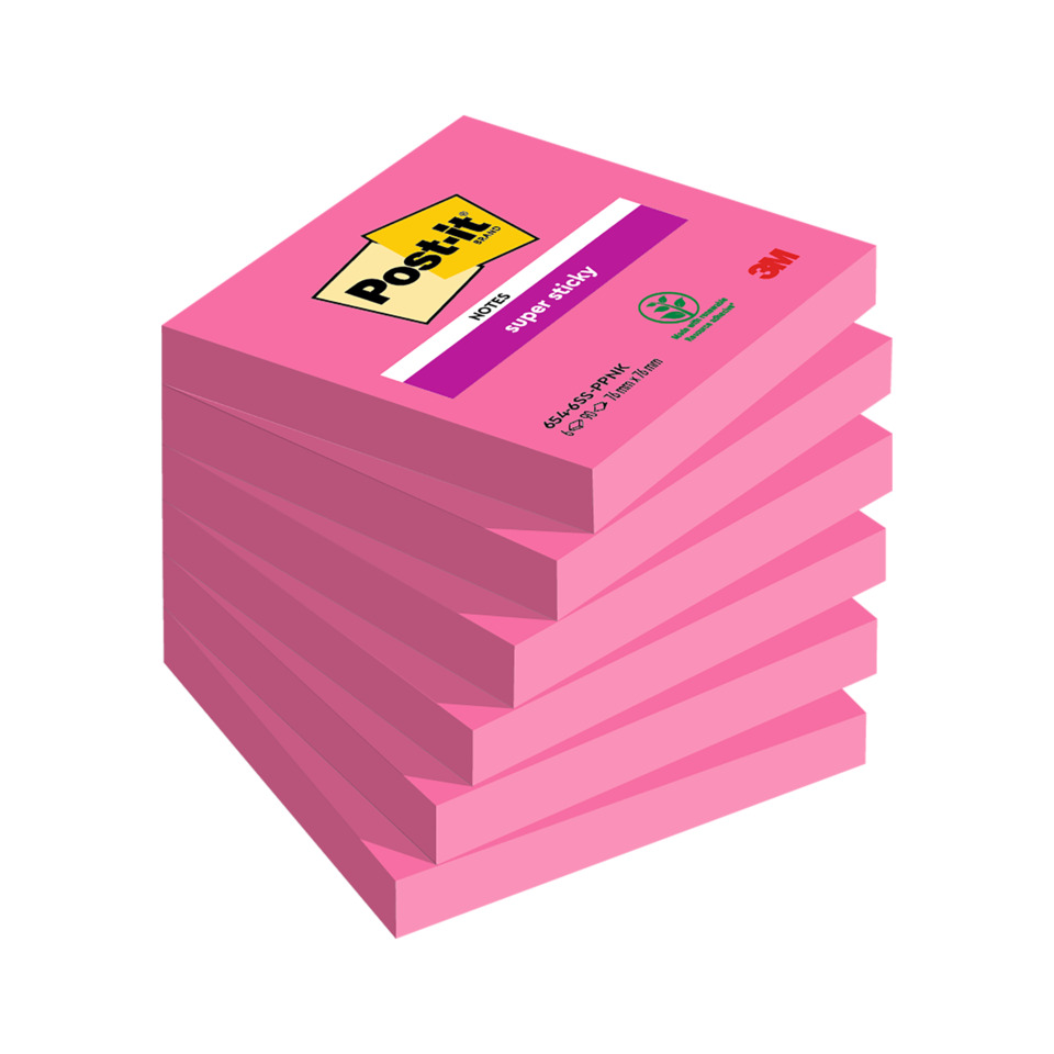 Post-it, Rosa, Notizen, Klebezettel, Stapel