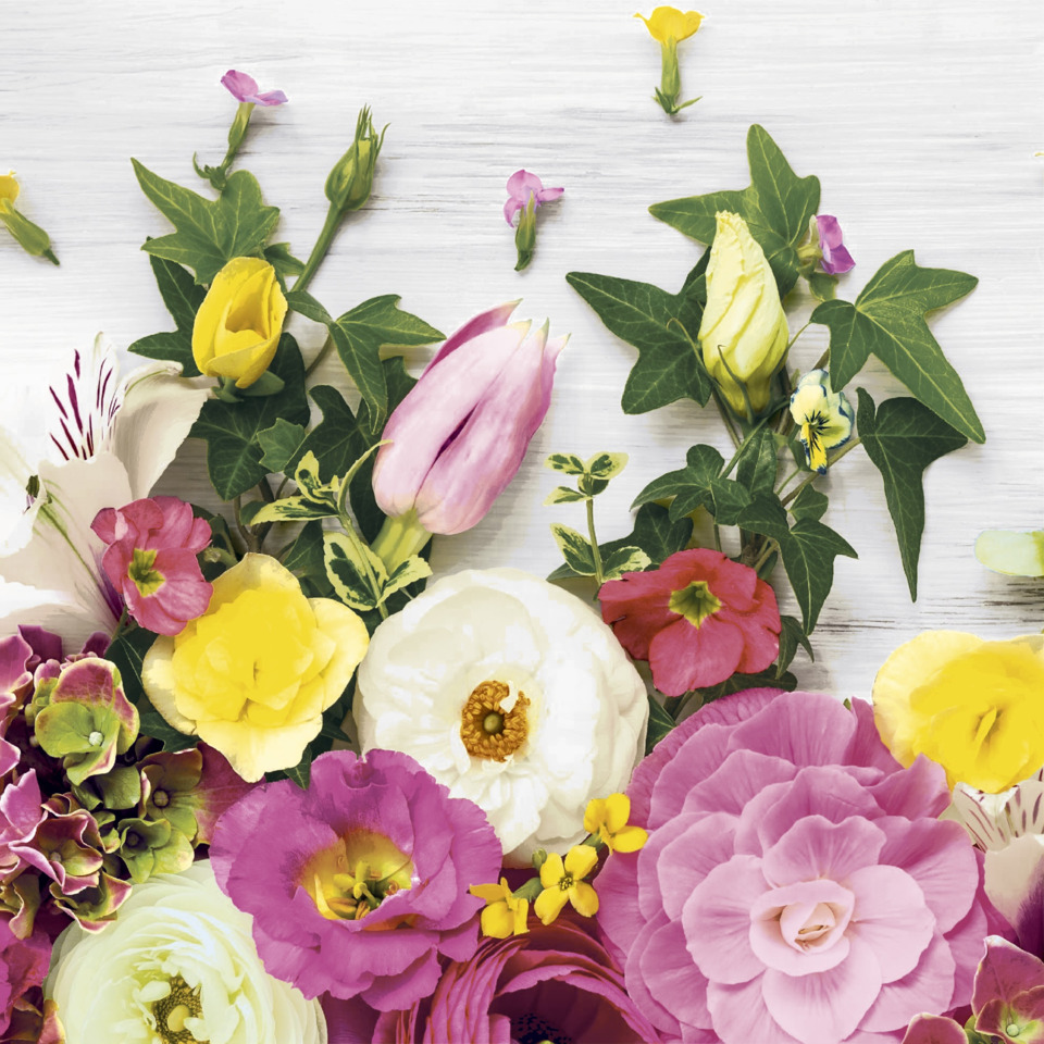 Blumenstrauß, Blumen, Tulpe, Rosen, Vielfalt Blumenkombination