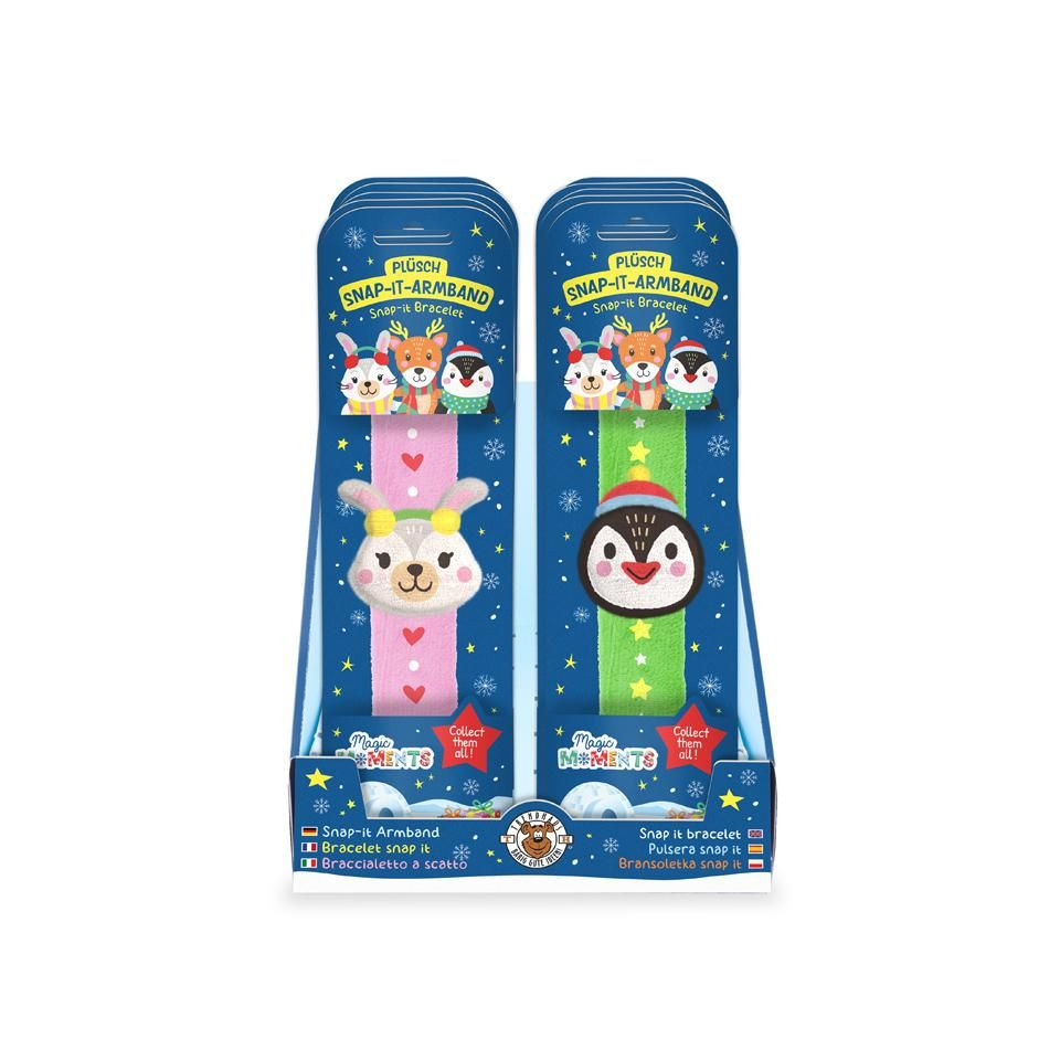 Plüsch Snap-Armband, 3-fach sortiert TRENDHAUS 966421