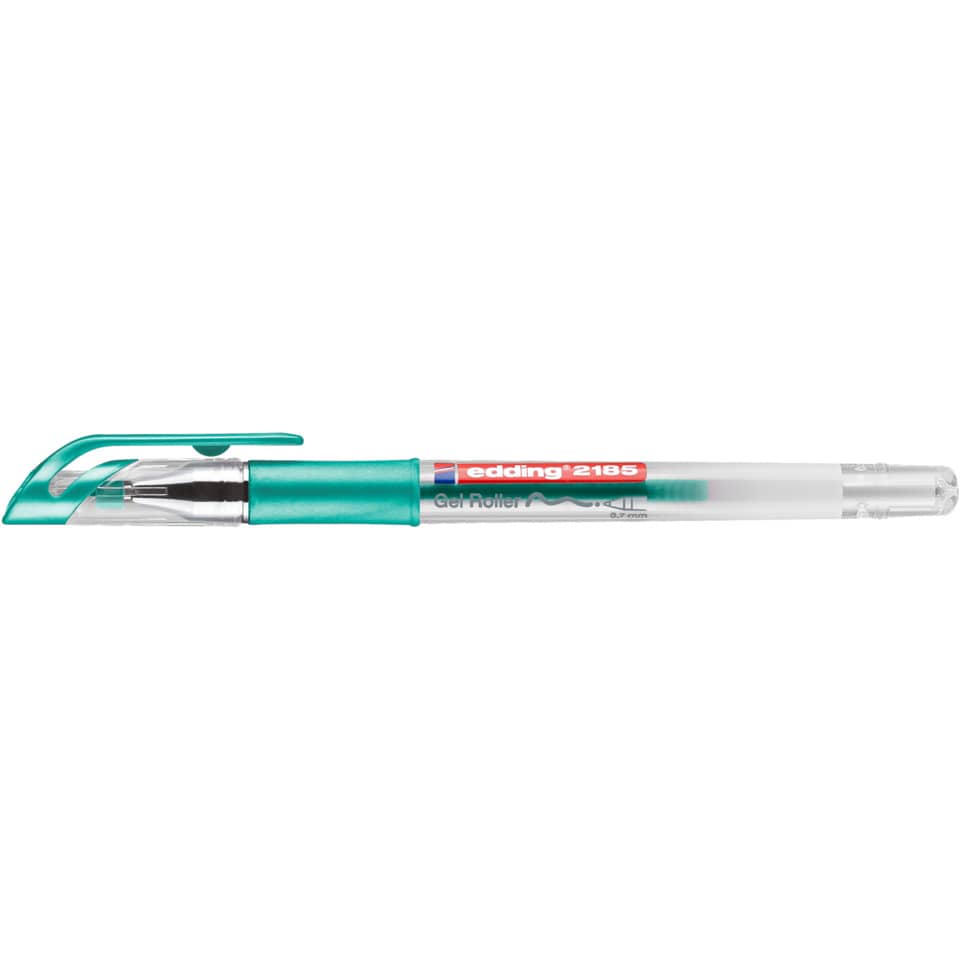 Gelschreiber, Gel-Roller, Tintenroller, Türkis, Transparenter Körper