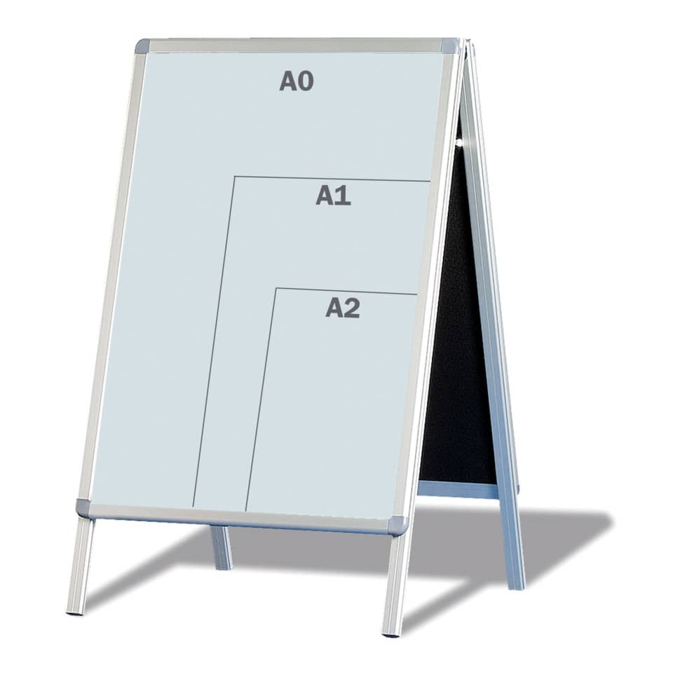 Kreidetafel, Flipchart, Aufsteller, Metallrahmen, Schreibtafel