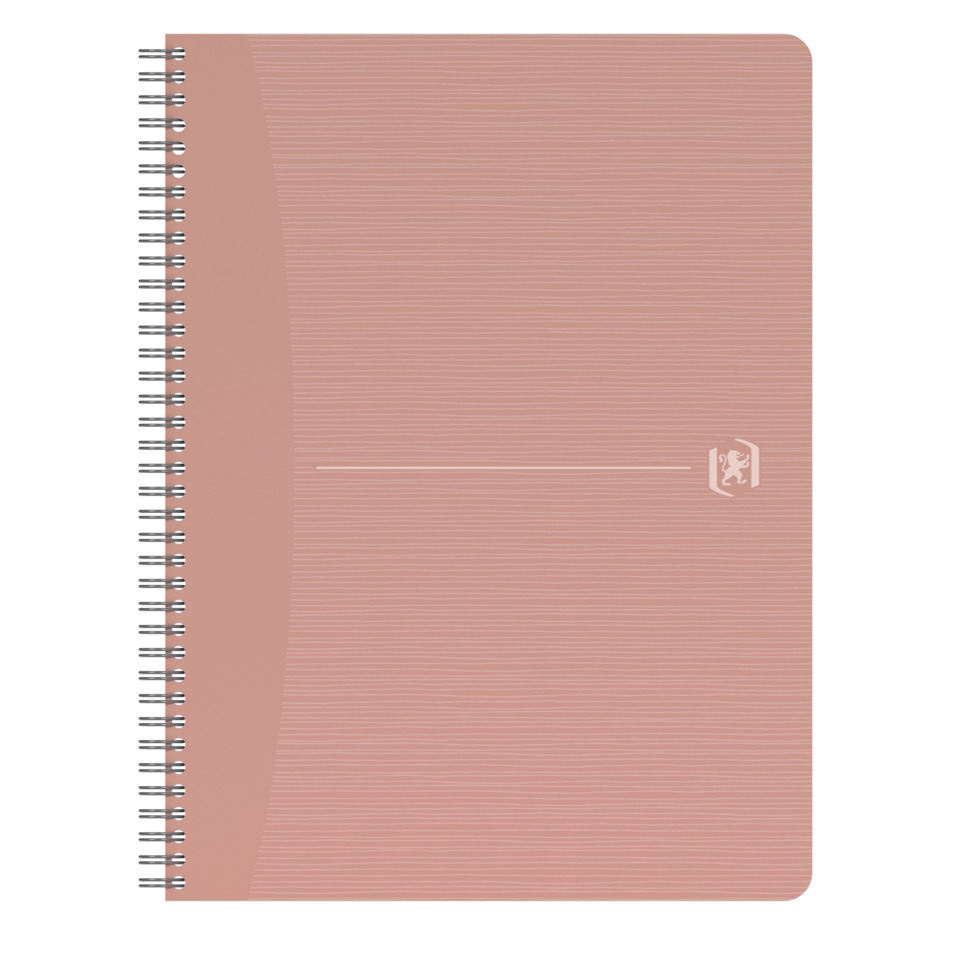 notebook, Spirale gebunden, Rose, sanftes pink, linierter Notizblock