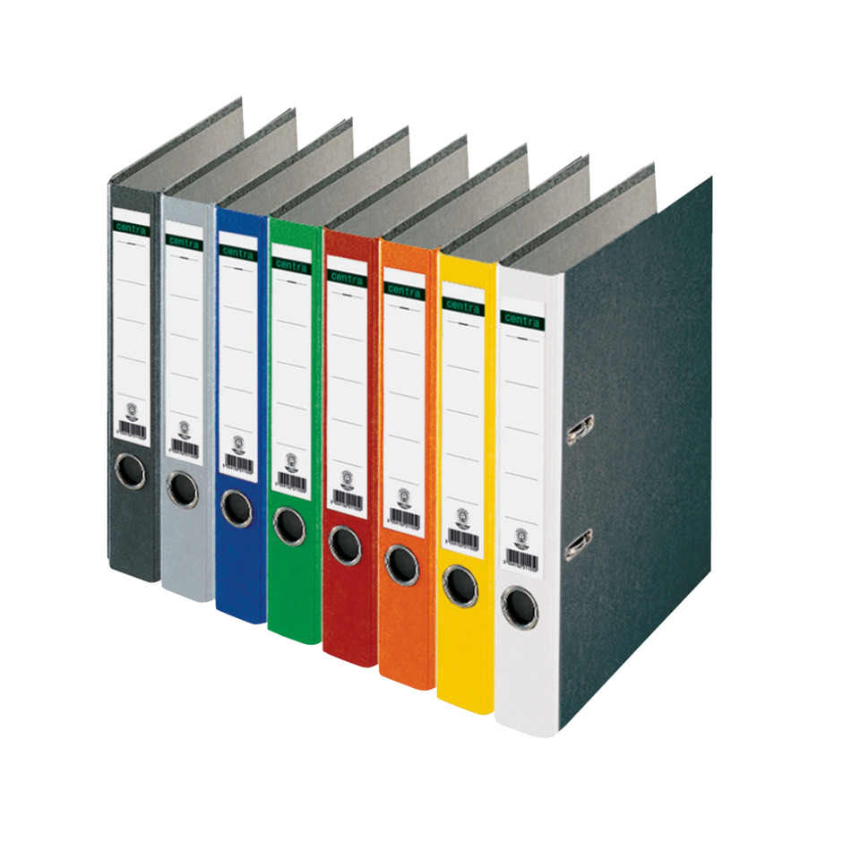A4 Ordner, Ordner-Reihe, Buntes Ordner-System, Ringmechanik, Klebeband-Label