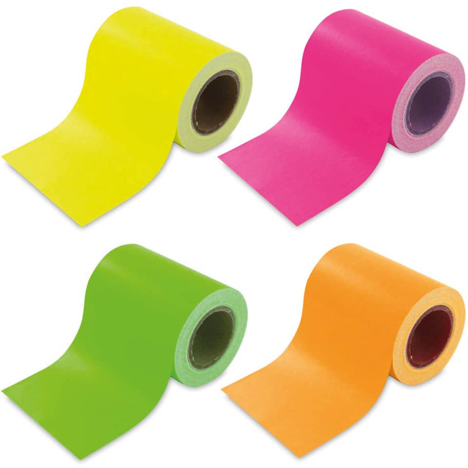 Fluoreszierendes Klebeband, Klebeband, Neonfarben, Rollenklebeband, Hochsichtbares Tape