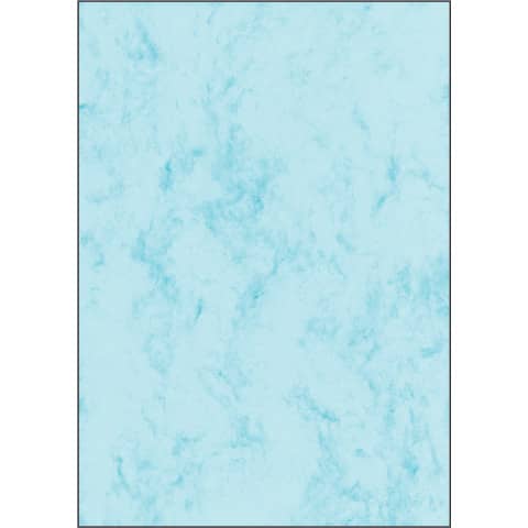 Design Papier Marmor, A4, 90g/m², 100 Blatt, blau SIGEL DP261