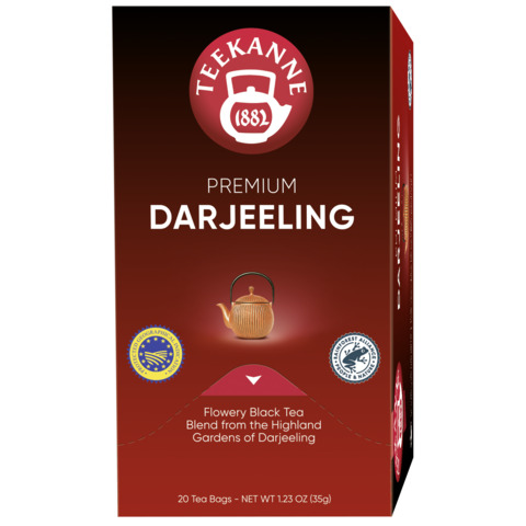 Tee Premium Finest Darjeeling, 20 Beutel x 1,75 g TEEKANNE 6247
