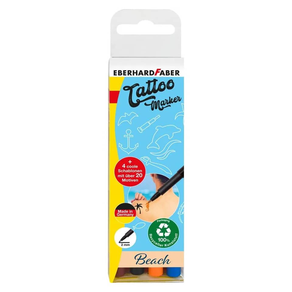 Tattoo Marker, Marker Stift, Tinte, Kunstbedarf, Strand Design