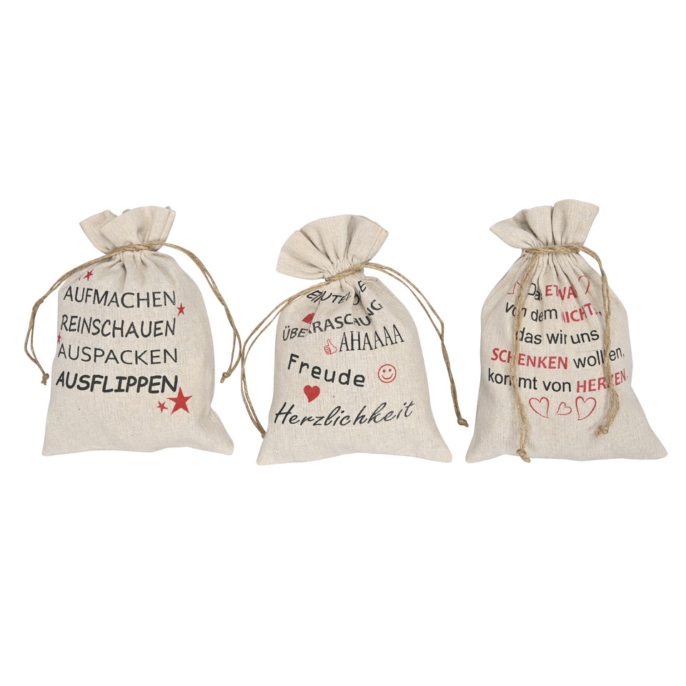 Beutels, Bagges, Stoffbeutel, Textilbeutel, Dekor