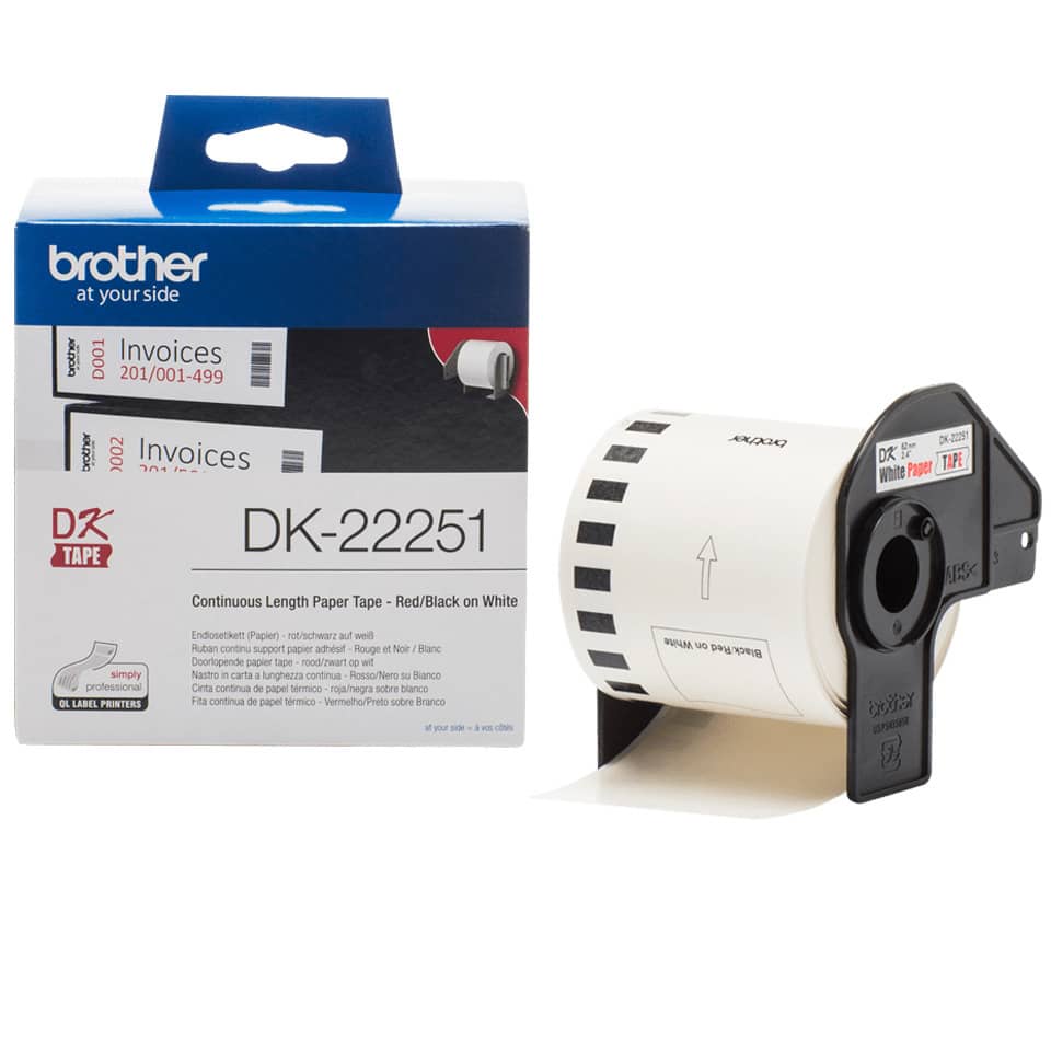 Kontorband, Drucker Etiketten, DK-22251, Thermalband, Weiße Etiketten