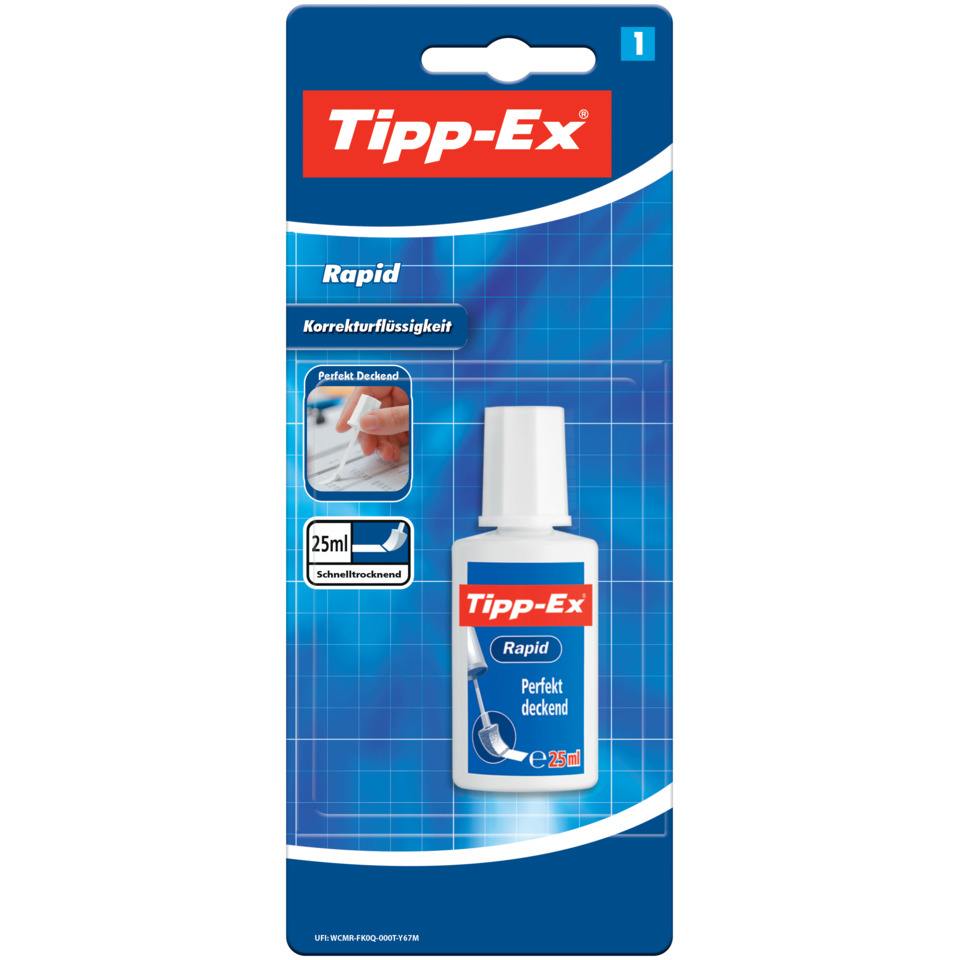 Tipp-Ex, Korrekturflüssigkeit, Korrekturmittel, Korrekturfläschung, 24-25ml