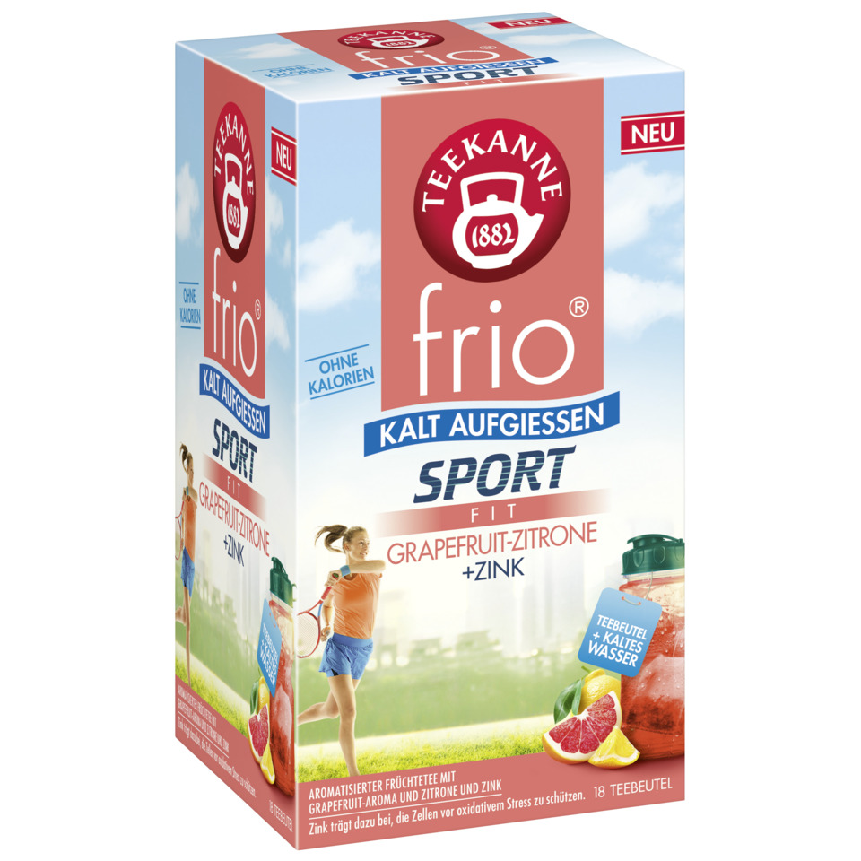 Kaltaufguss, Sport, Grapefruit-Zitrone, Zink, Teebeutel