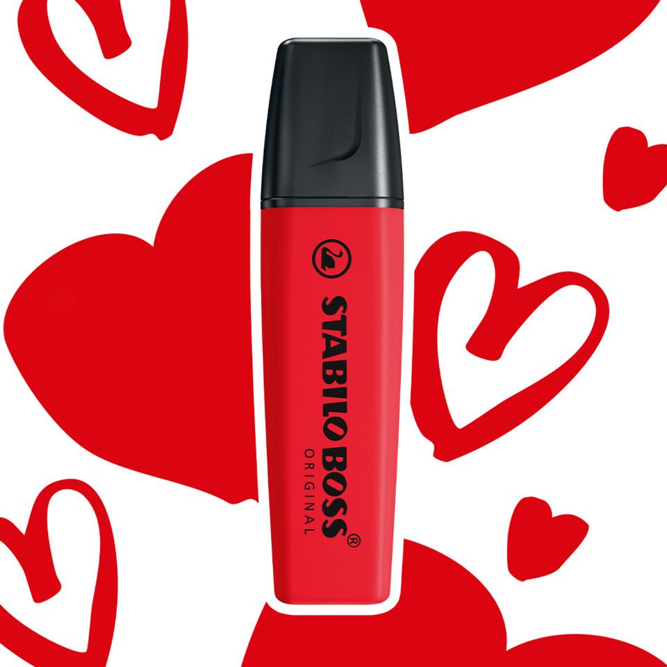 lip balm, rot, schmale tube, Stift, STABILO BOSS
