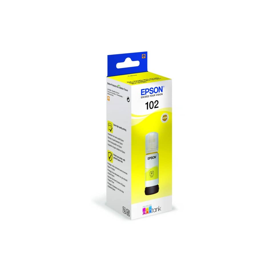 Tintenpatrone, Epson-102, Tintenbehälter, Motiv Gelb, Tintenkit