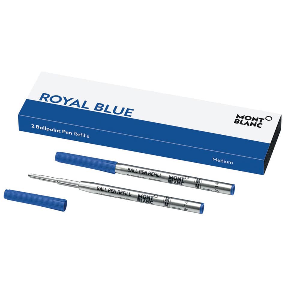 Kugelschreiber, Nachfüllset, Blau, Mittel, Stift-Set