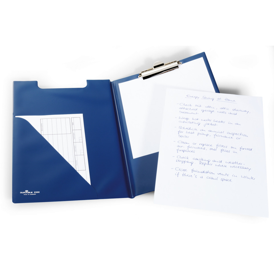 Ordner, Blaue Mappe, Clipboard, Notizen, Dokumentenmappe