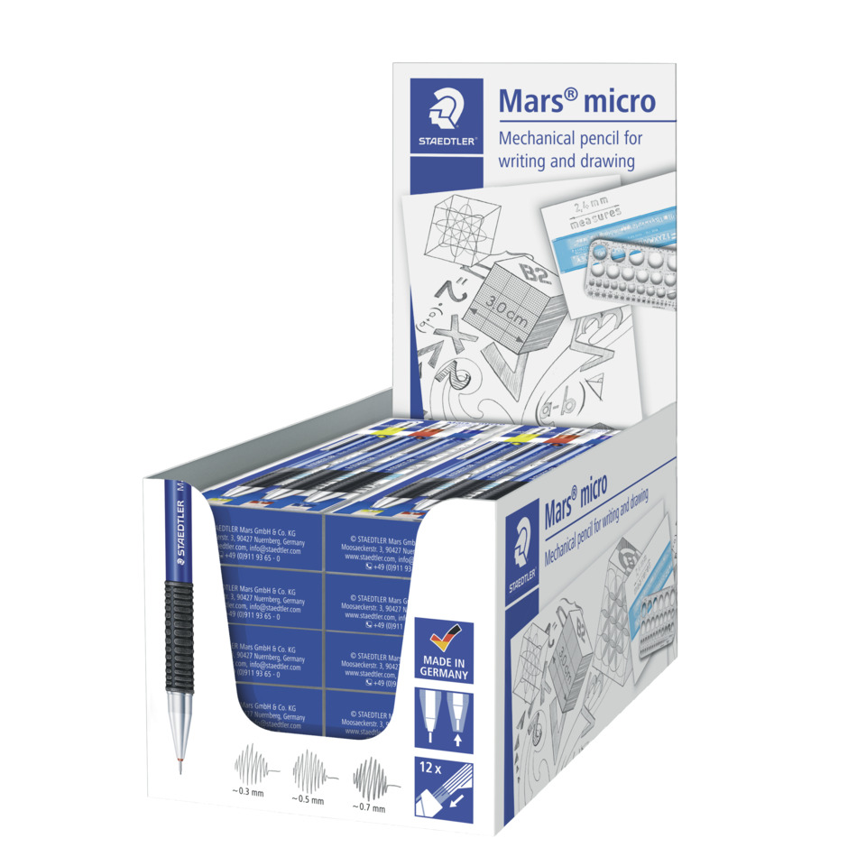 Bleistift, Bleistiftset, Mechanischer Bleistift, Mars micro, Schulbedarf