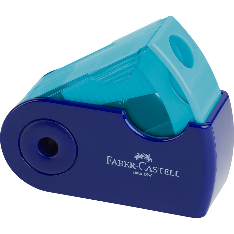 Tapebreaker, Tape dispenser, Blue, Plastic, Faber-Castell