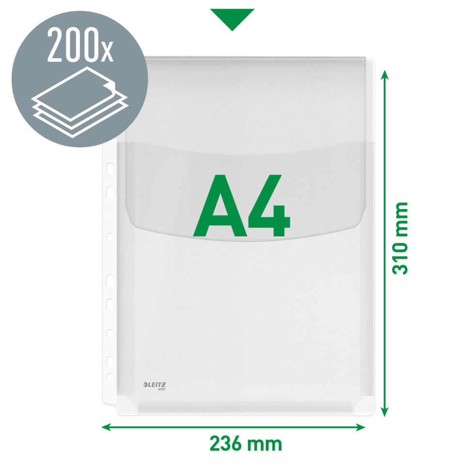 A4-Ordner, Ordner, Transparent, Dokumentenmappe, DIN-A4