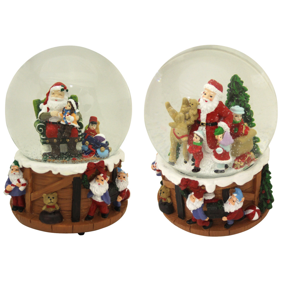 Schneekugel, Weihnachtsfigur, Miniatur-Dorf, Weihnachtsdeko, Kunststoffbasis
