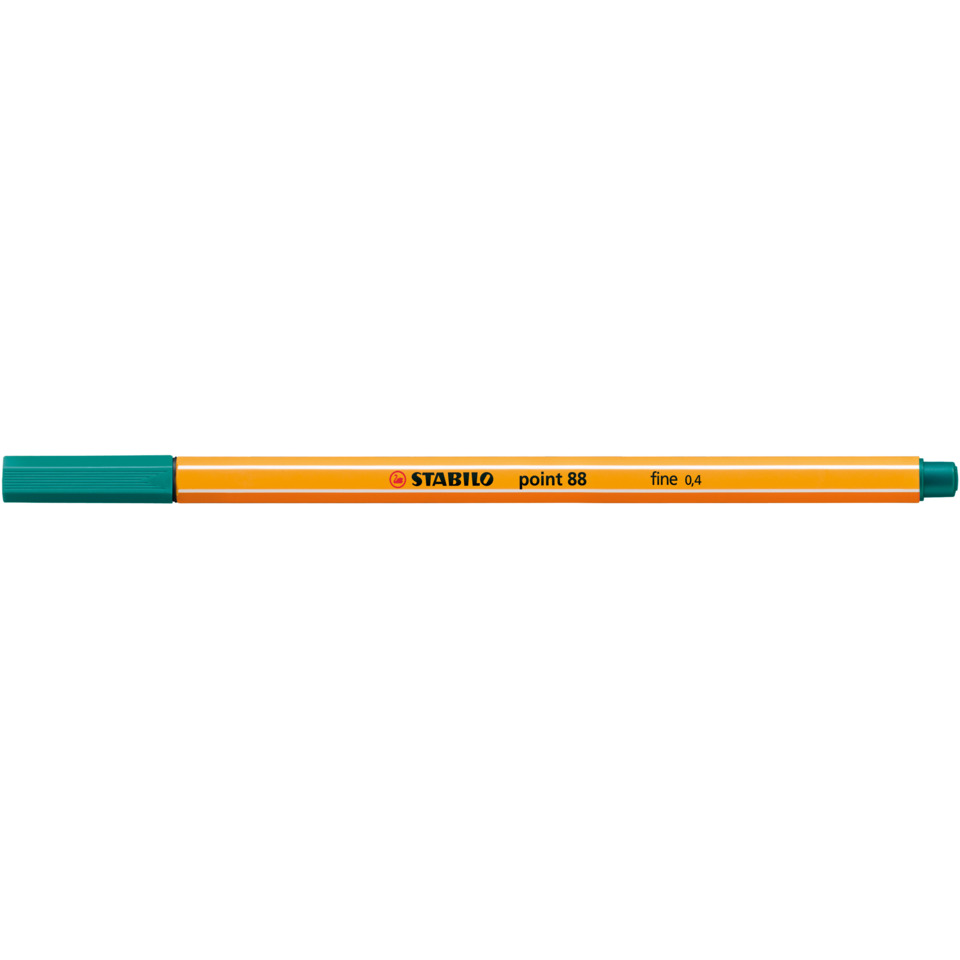 Marker, Stabilo, Point 88, Orange, grüner Deckel