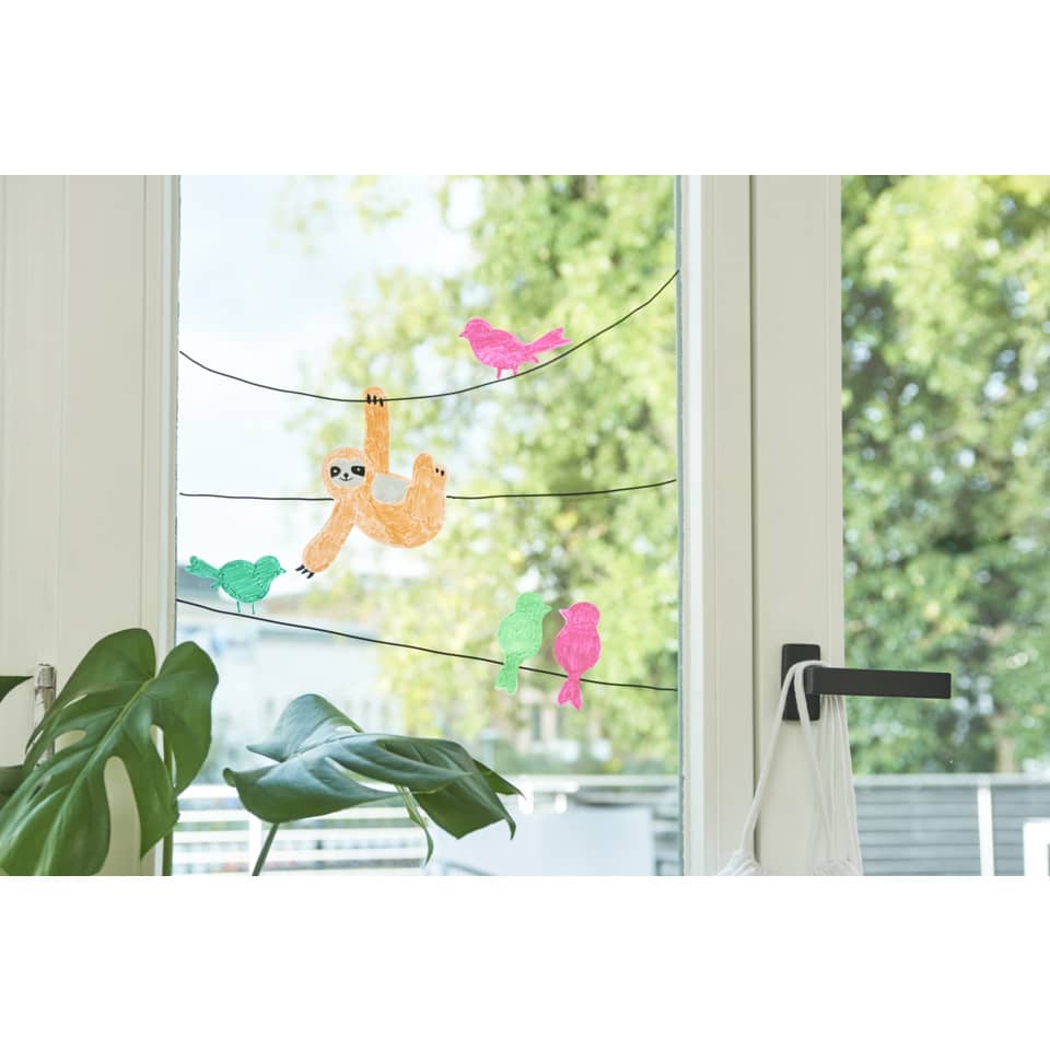 deko, fensterbild, tierchen, aufhängung, papierkunst