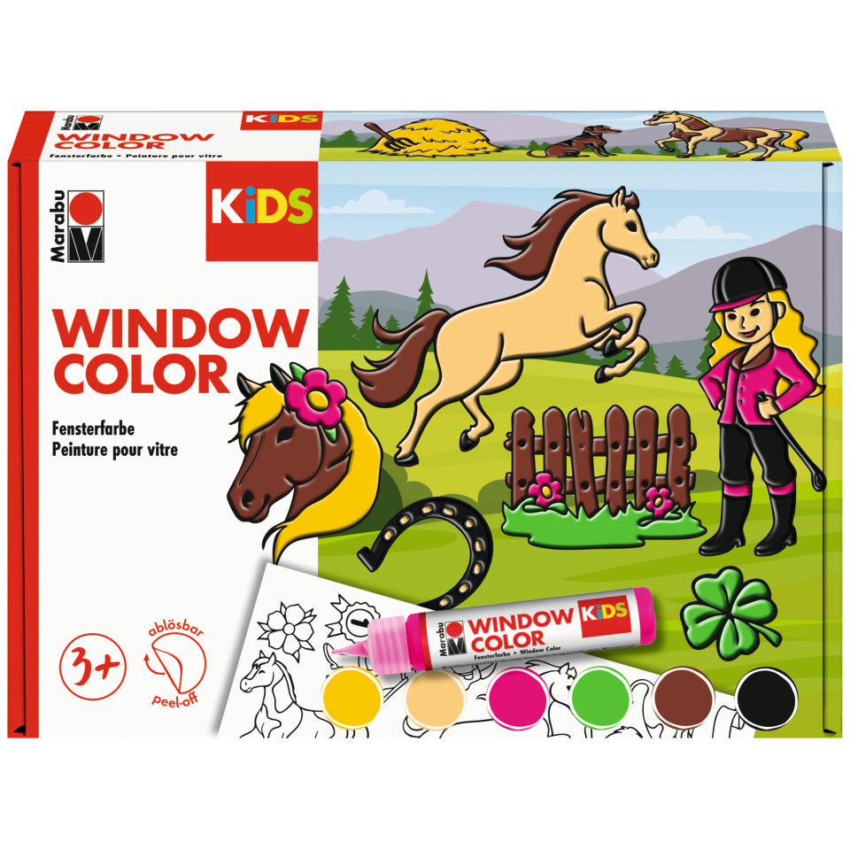 Fensterfarbe, Kinder, Farbstift, Künstlerset, Melodie