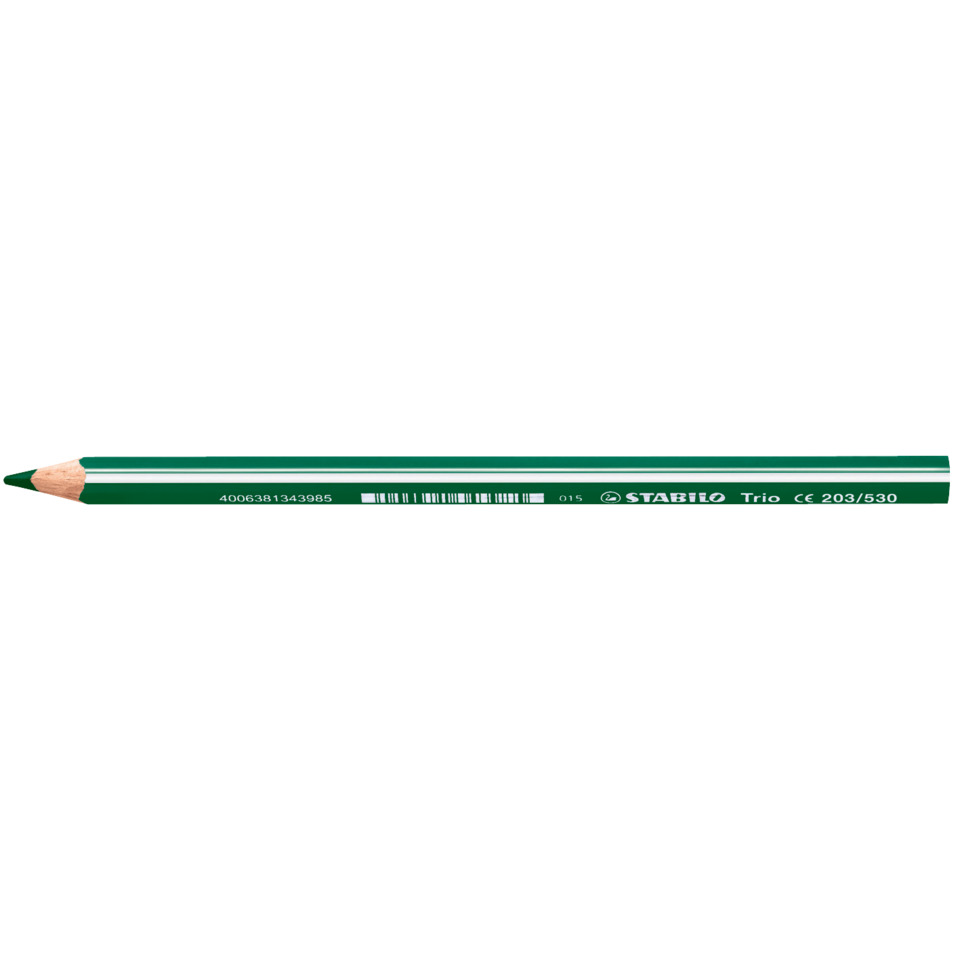 Bleistift, Holzbleistift, Grün, Rundschaft, Dreikantig?