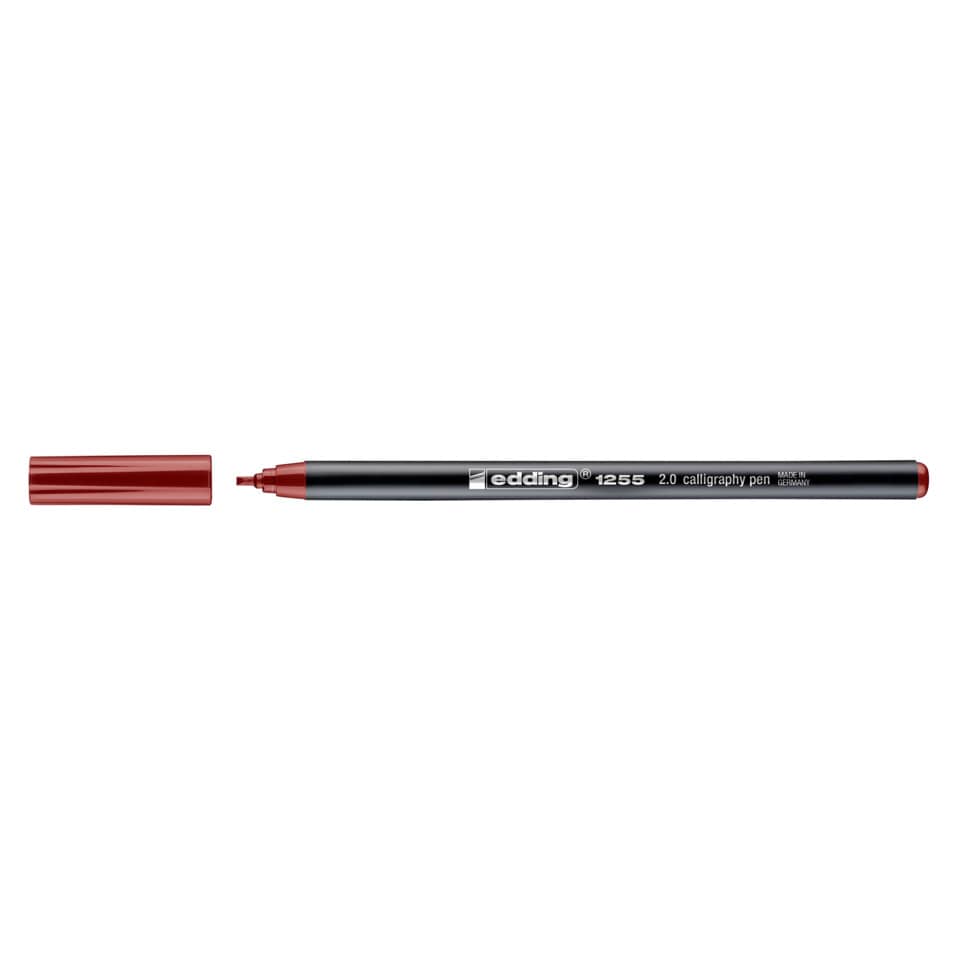 Kalligraphie-Stift, rot, Stift, Filzstift, 2.0 mm
