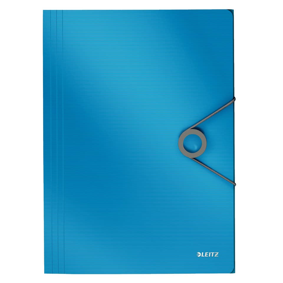 Notizbuch, A4, Blau, Geldverschluss, Gittermuster