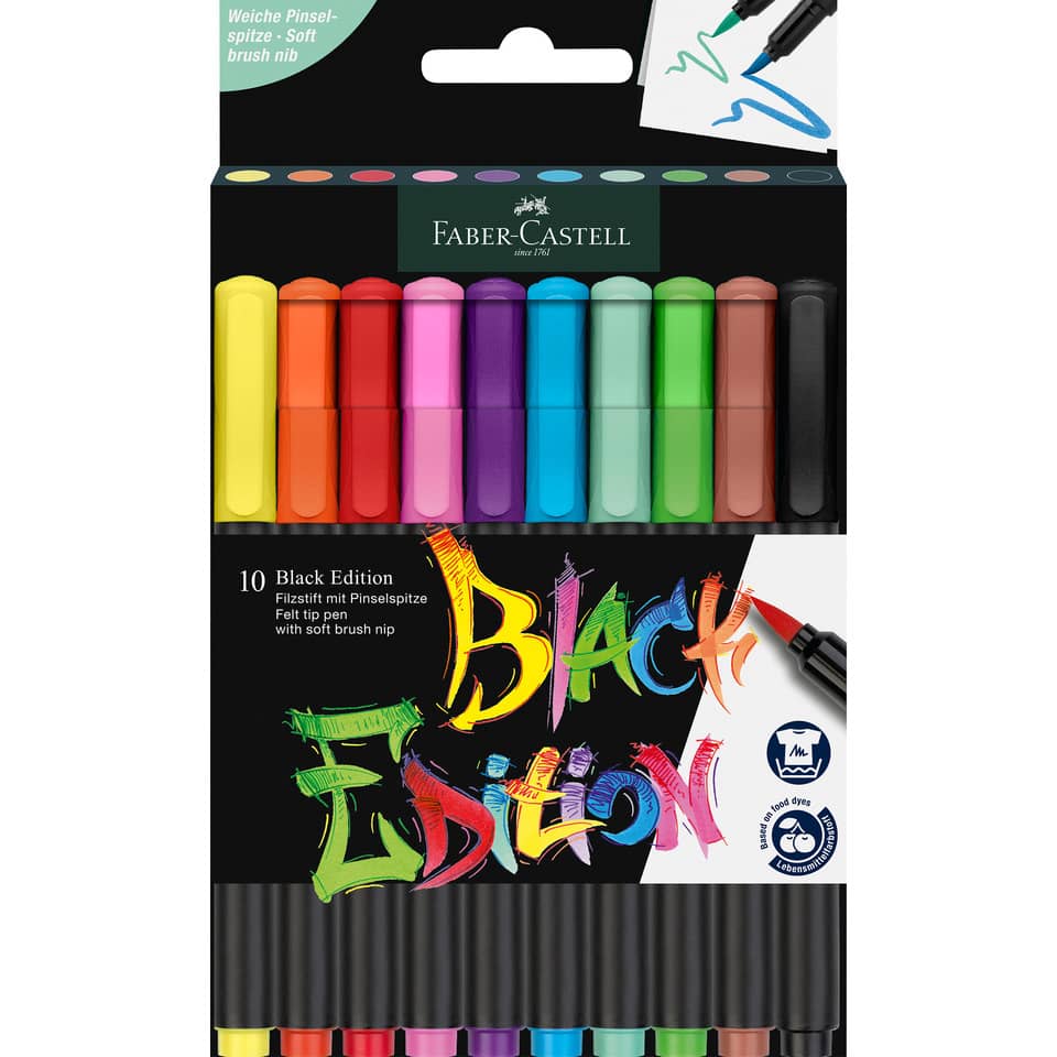 Marker-Set, Textmarker, Mehrfarbig, Filzstift, 10 Stück