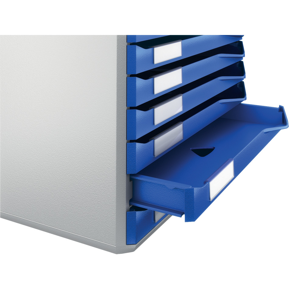 Schubladenkasten, Werkstattbox, Lagerkasten, Blau, Schubladen
