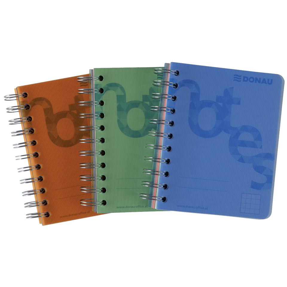 Spiral notebook, Notizbuch, mehrfarbiges Spiralblock, A4 Spiralblock, Kunstleder?